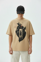 Caucasian Male – Cream Tee, More Tilt