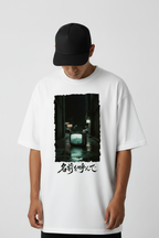 Ghost Frequency White Tee - Male Model 1