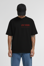 Male Front - Lost Signal Black Tee
