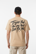 Male Model Back – Cream with Design